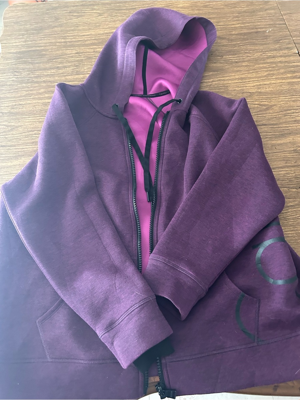 Kids Purple Hooded Zip Jacket - Brand: